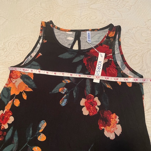 Floral Round Neck T Shirt Dress - Picture 4 of 5